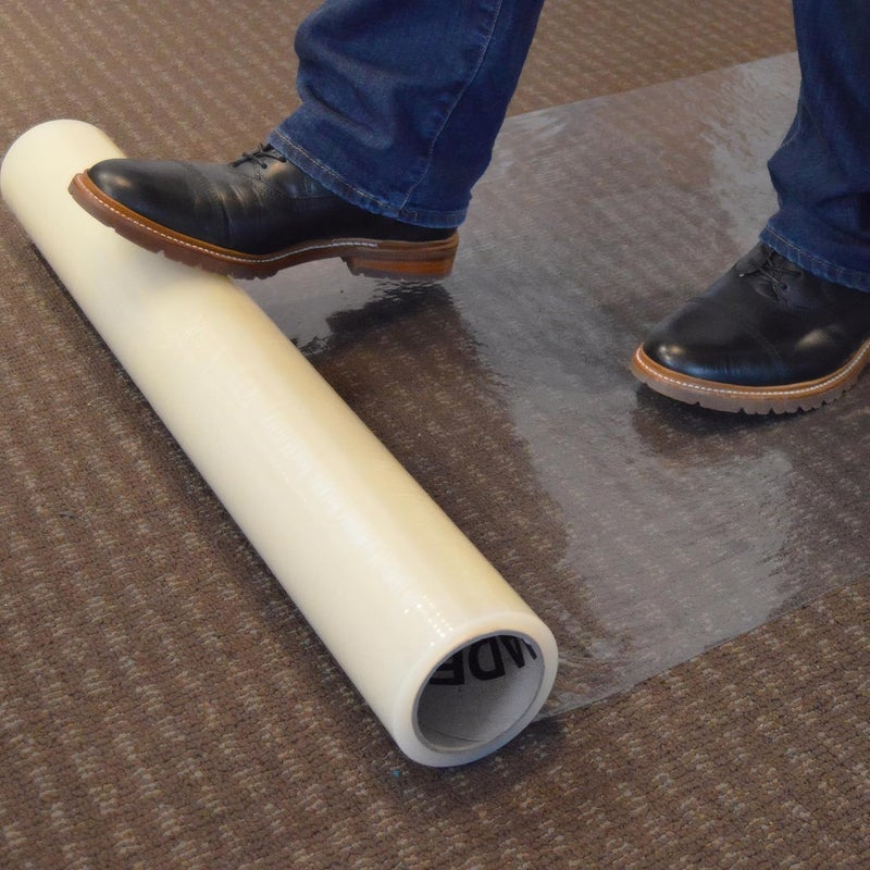 ZIP-UP Carpet Protection Film - 36" x 200' Floor and Surface Shield with Self Adhesive Backing & Easy Installation - CPF36200 - Image 3